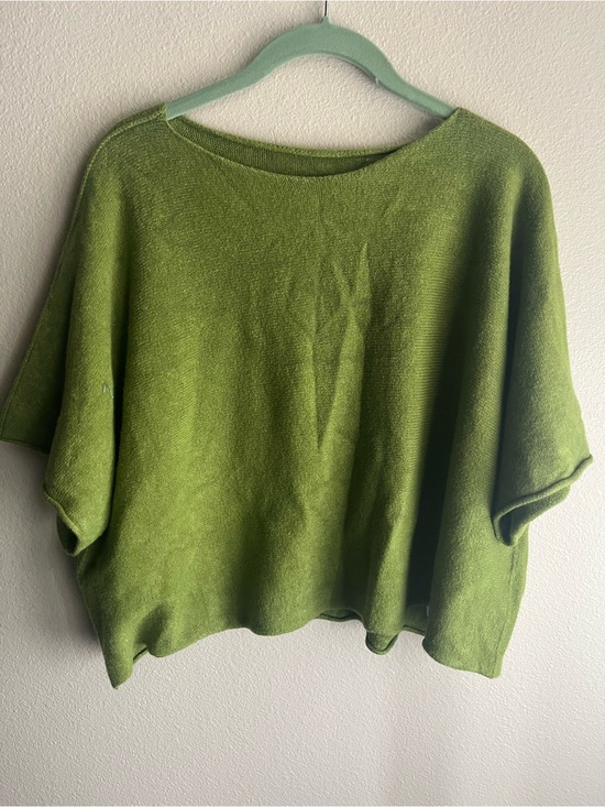 M Made In Italy Sweaters - Lightweight Olive Green Women's Knit Sweater Top